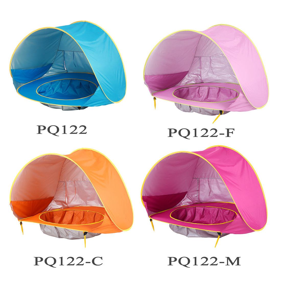 Pop-up Baby Beach Tent with Mini Pool and UPF 50+ Sun Shade