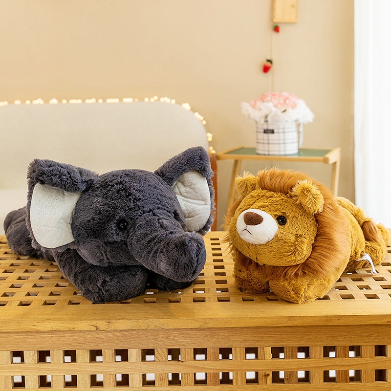Cute Animal Plush Toy Collection – Hippo Dinosaur Lion Elephant Dragon