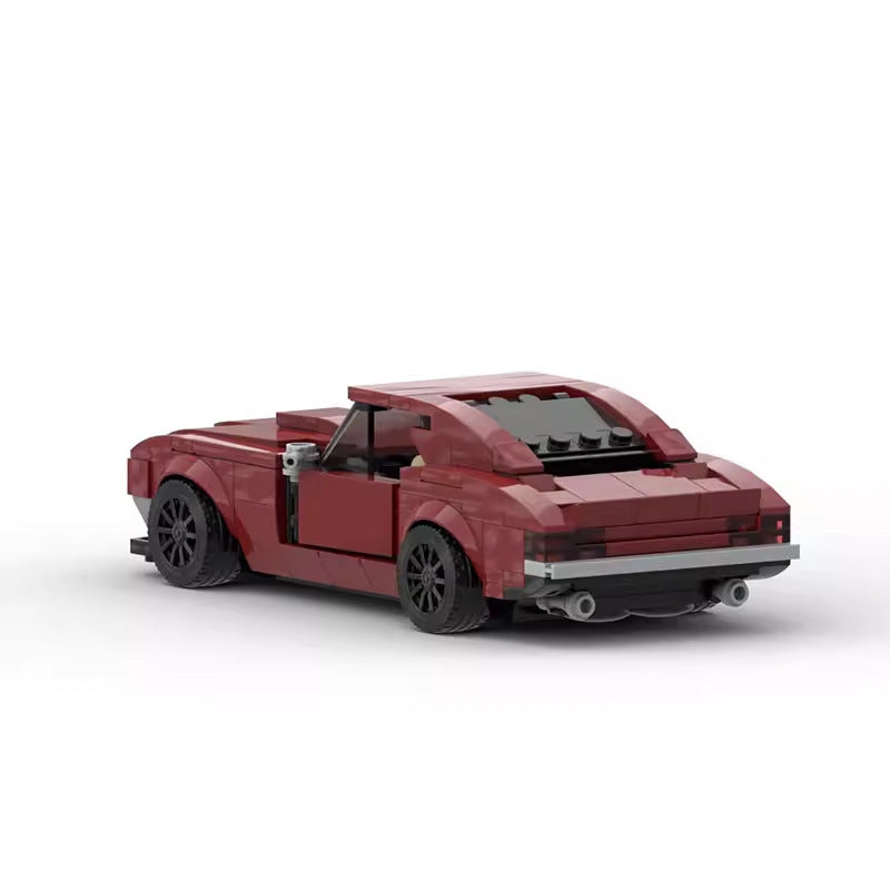 8-Stud Red Street Muscle Car Building Blocks Set (324 pcs)