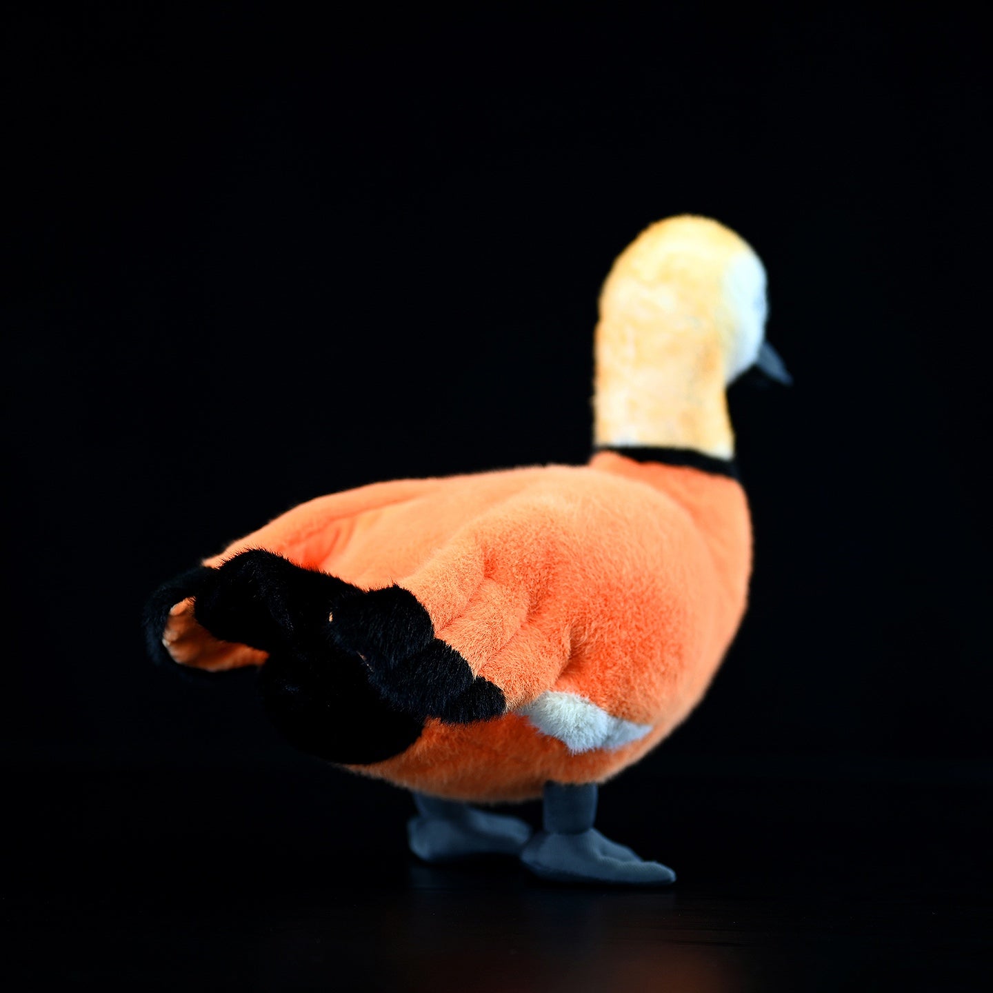 Realistic Red Duck Plush Toy, 28 cm Height and 30 cm Length