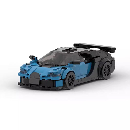 8-Stud Blue Hypercar Building Blocks Set (306 pcs)