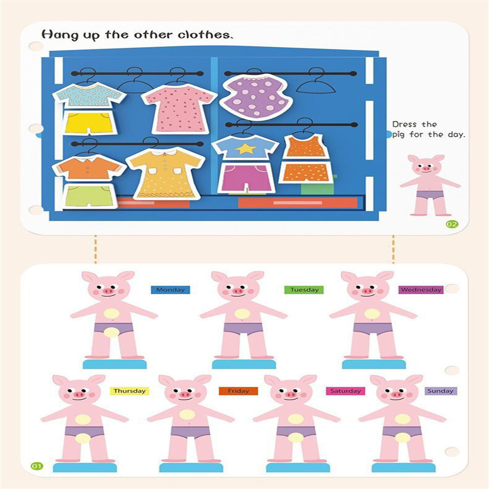 Montessori Quiet Book – My First Busy Paste Book (5/10/15 Themes)