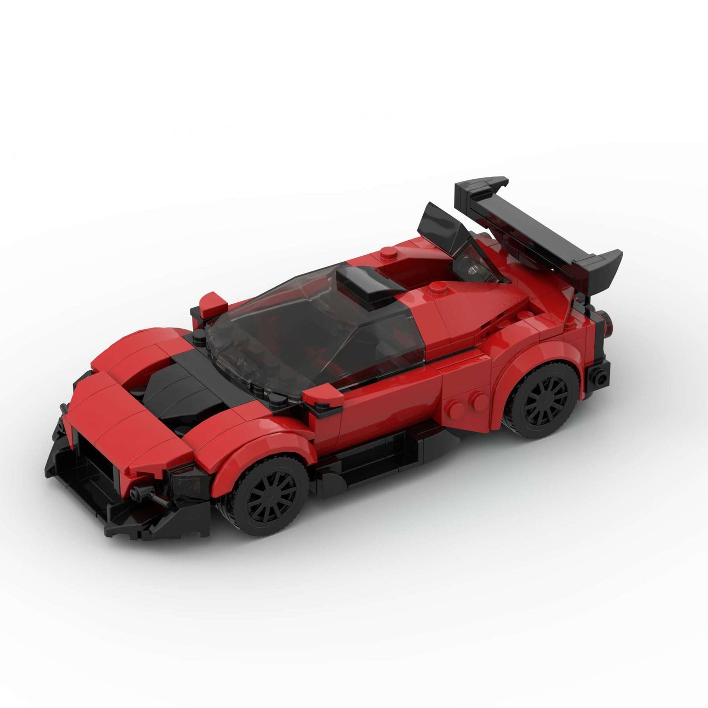 Red Track Racer Building Blocks, 288 pcs (16 × 7.3 × 4.8 cm)