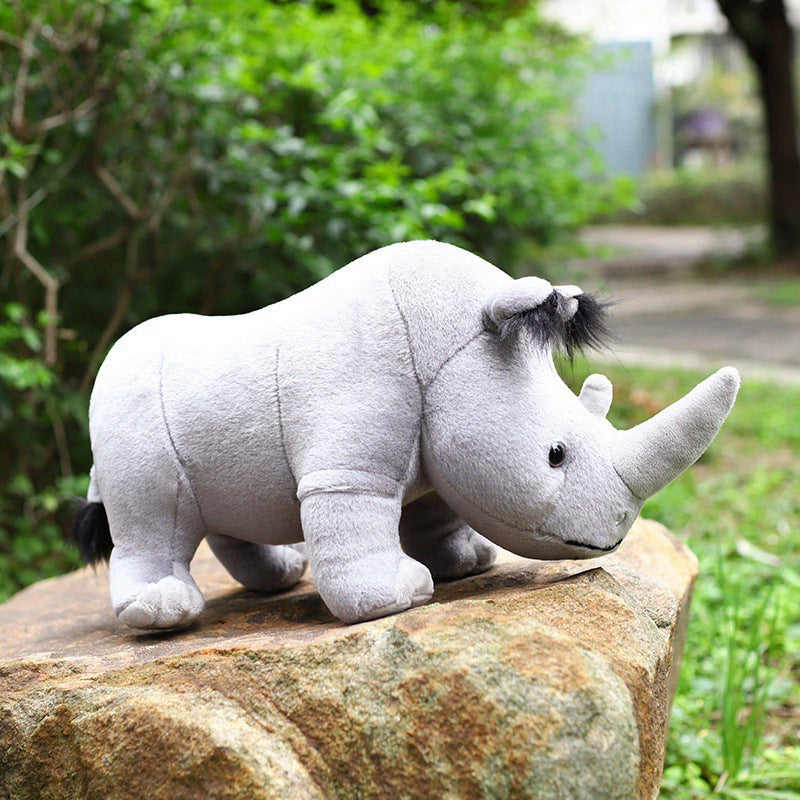 Rhino Plush Toy 35 cm Soft Safari Buddy