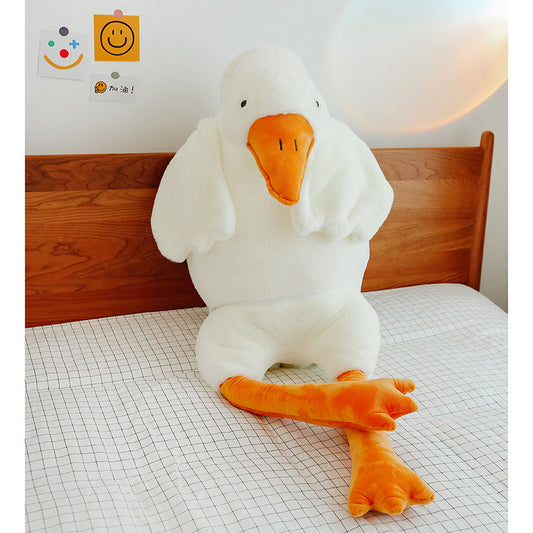 Giant White Goose Plush Body Pillow, 50 to 190 cm