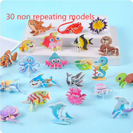 3D Animal and Insect Foam Puzzle Set – 25 Mini Models for Kids