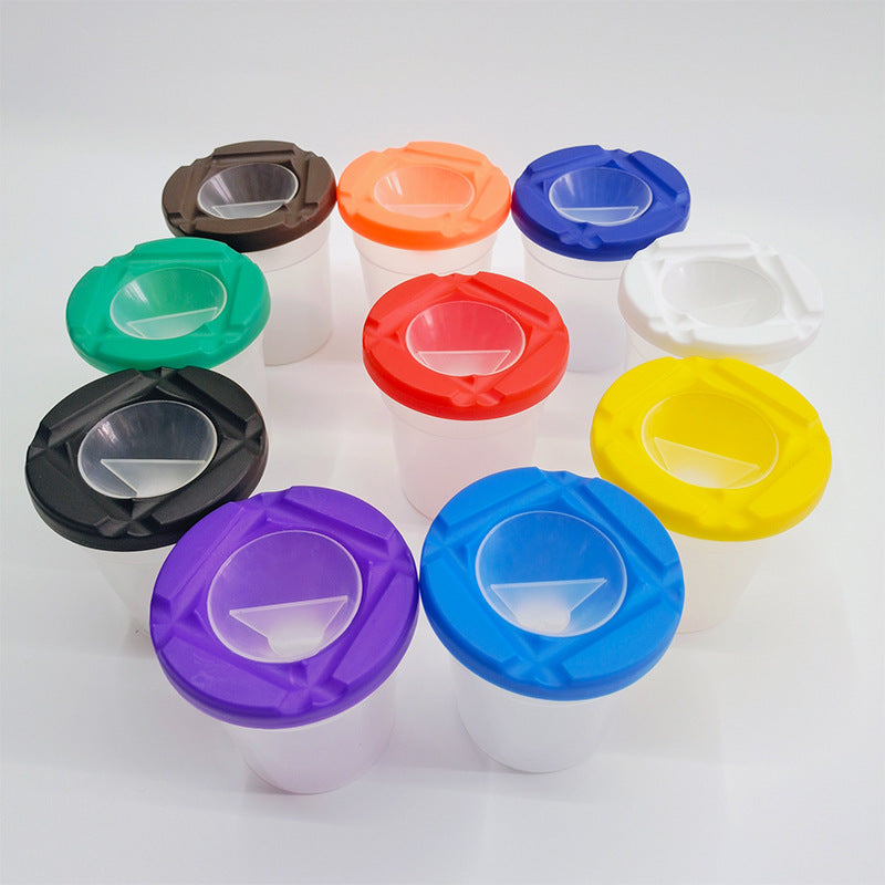 Anti-Spill Brush Cleaning Cup for Kids and Artists