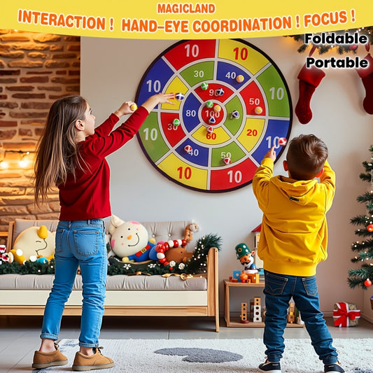 Large Sticky Dart Board Game for Kids (73 cm · 12 Balls)
