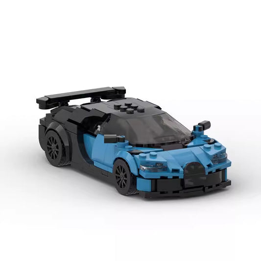8-Stud Blue Hypercar Building Blocks Set (306 pcs)