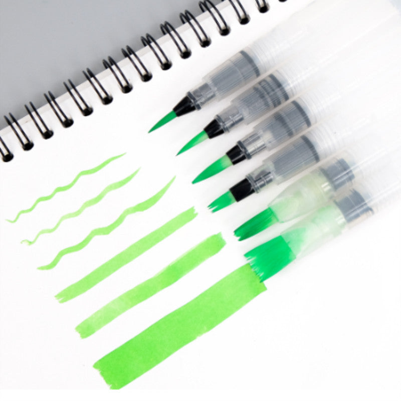 Refillable Water Brush Pen Set, 3 or 6 Sizes for Watercolor