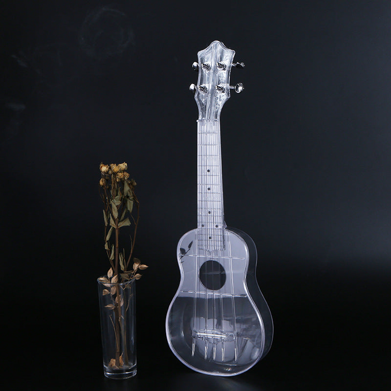 21-Inch Transparent Ukulele for Kids – Beginner Small Guitar