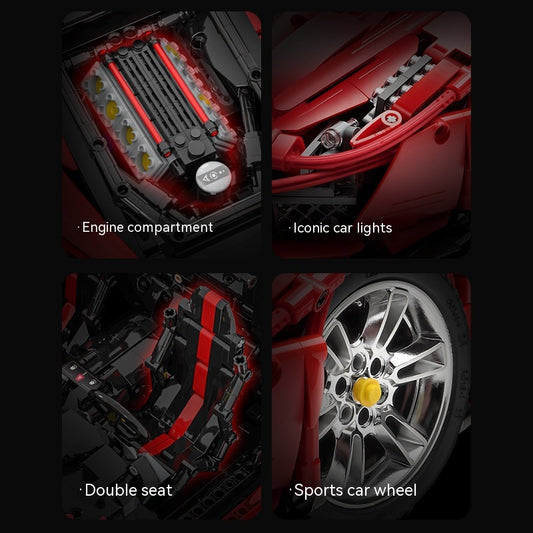 1:8 Italian Supercar Building Kit - Static Version (3236 pcs)