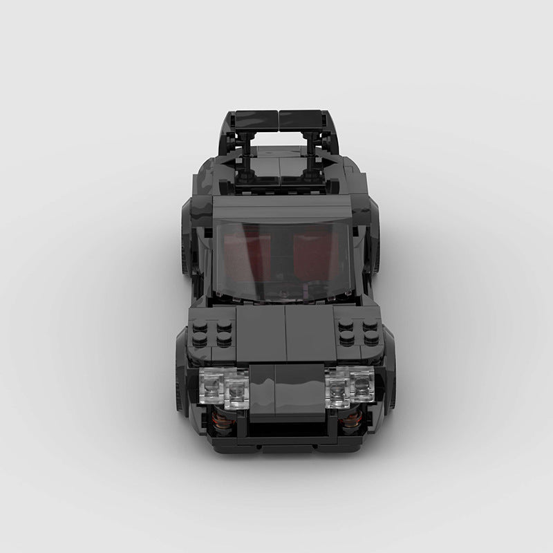 Black Supercar 8-Stud Building Blocks (285 pcs, 16×7×6 cm)