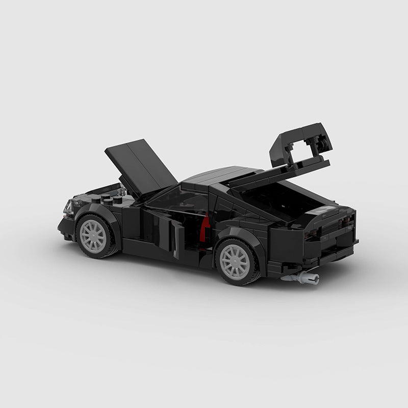 Black Supercar 8-Stud Building Blocks (285 pcs, 16×7×6 cm)