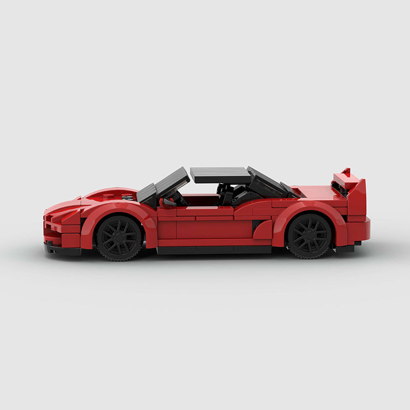NSX-Style Sports Car Building Bricks Model – Small Scale