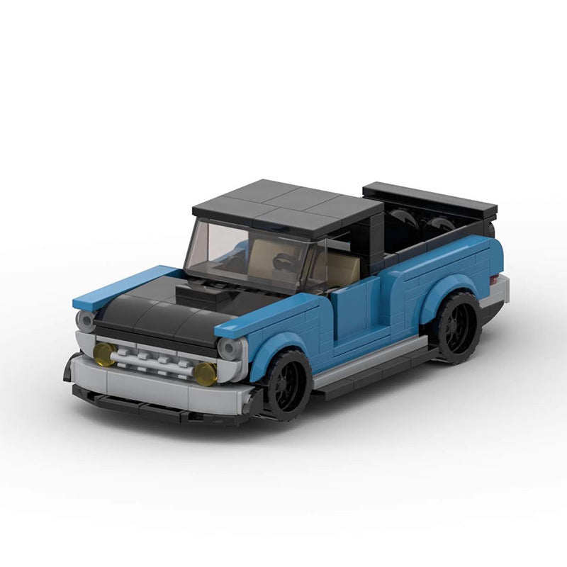 Classic Pickup Truck 8-Wide Building Bricks Car Model (334 pcs)