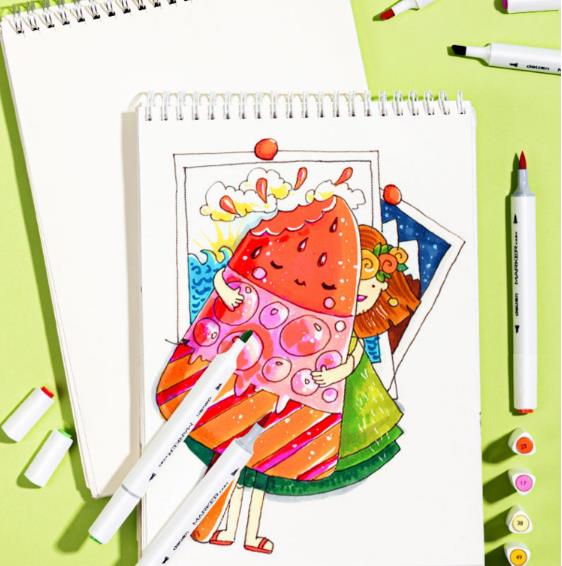 Quick-dry Opaque Dual-tip Watercolor Brush Pens Set (12-60 pcs)