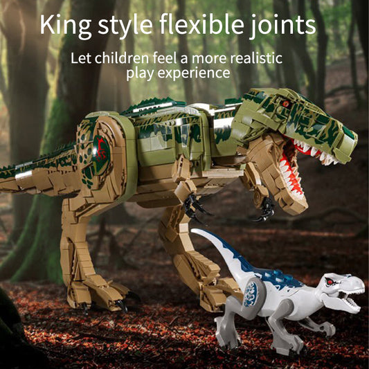 Jurassic T-Rex Building Bricks Model, 77.6 cm (Poseable)