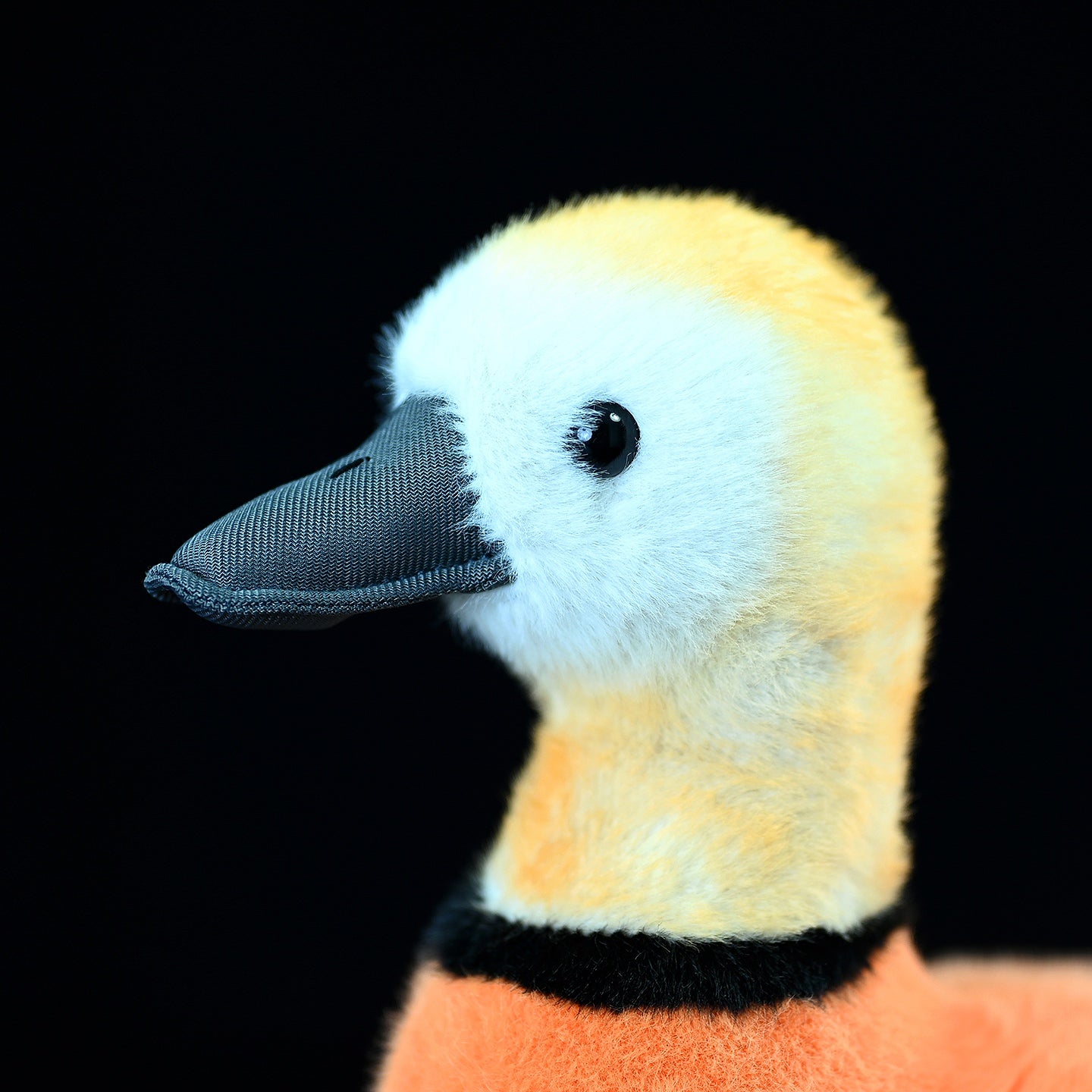 Realistic Red Duck Plush Toy, 28 cm Height and 30 cm Length
