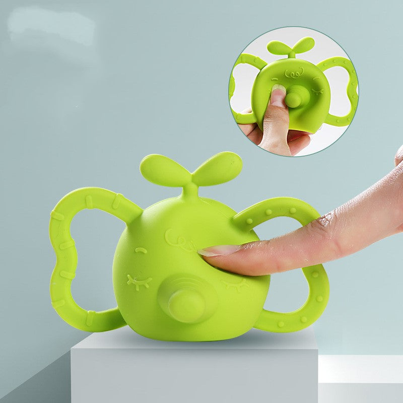 Elephant Silicone Teether Rattle with Dual Handles