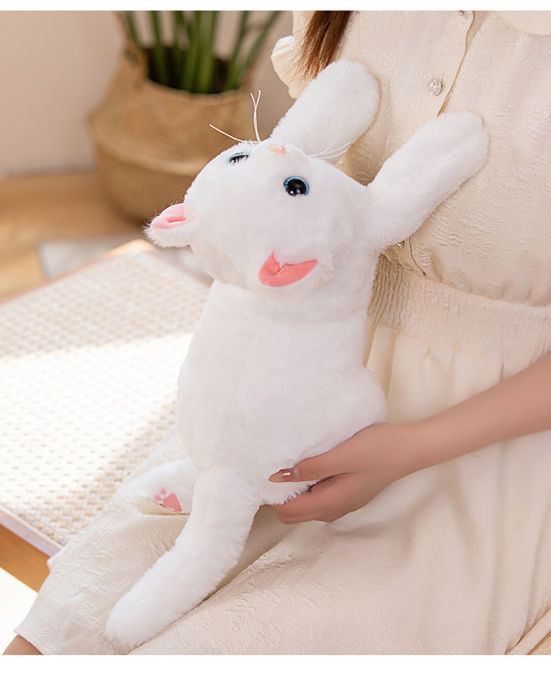 Cute Kitten Plush Toy – 50 cm Soft Cat (Gray, Calico, White)