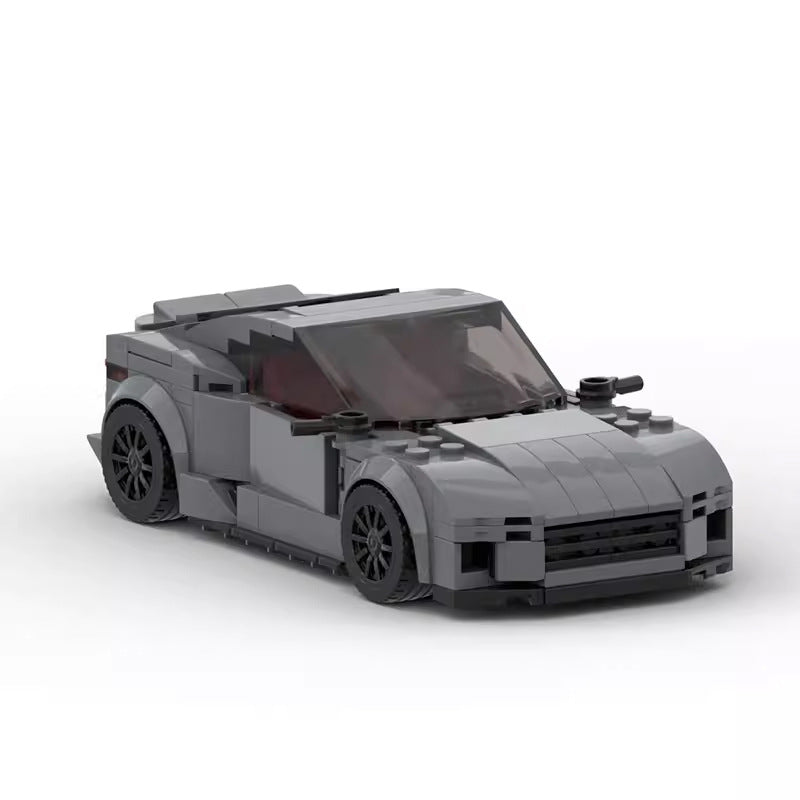 Dark Grey Street Car Building Blocks Toy (282 pcs, 8-stud)