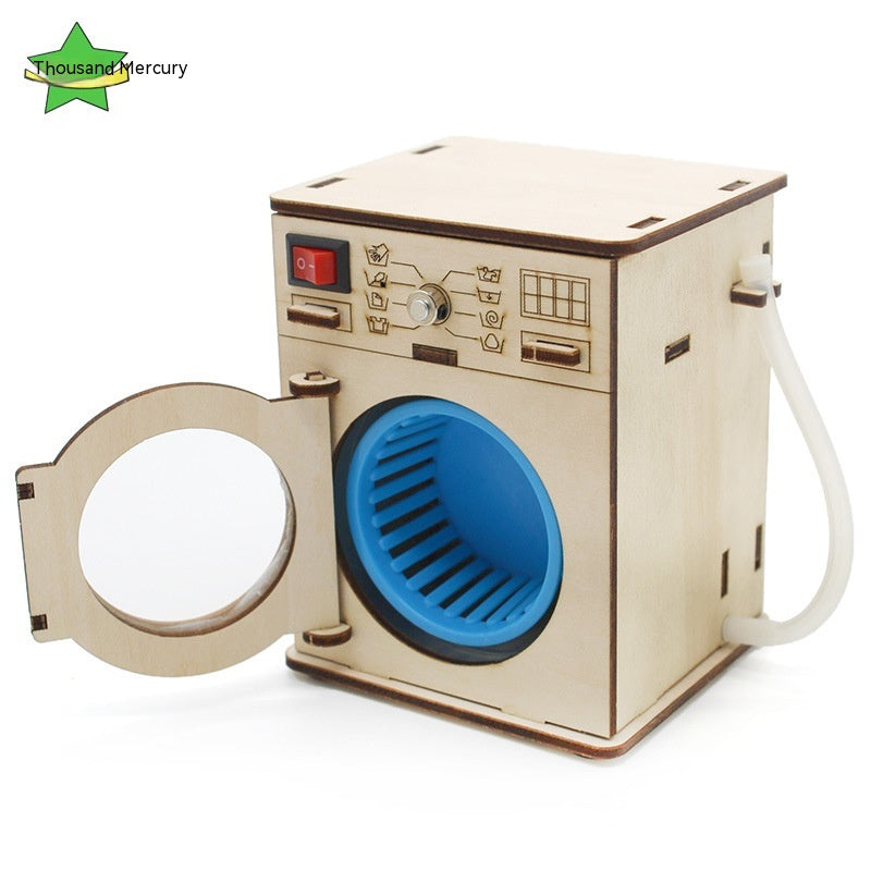 DIY Wooden Washing Machine Model No. 3 – Working Drum STEM Kit