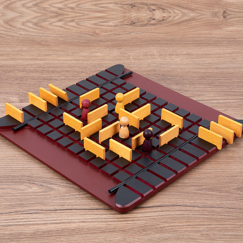 Step-By-Step Camp Wooden Maze Strategy Board Game