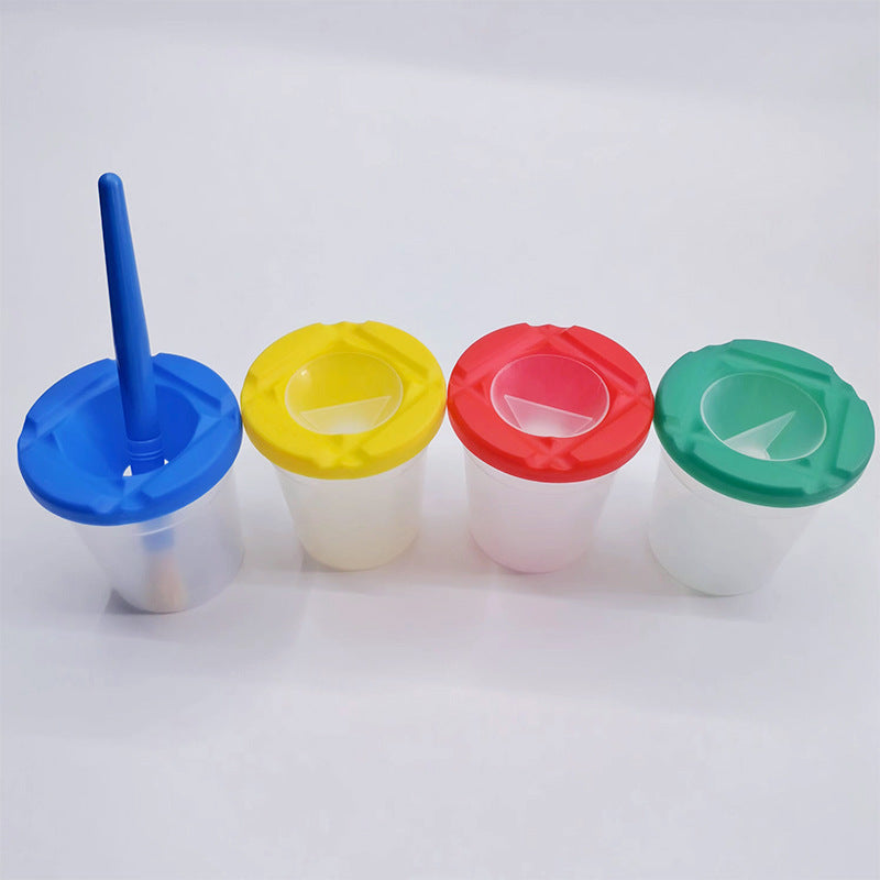Anti-Spill Brush Cleaning Cup for Kids and Artists