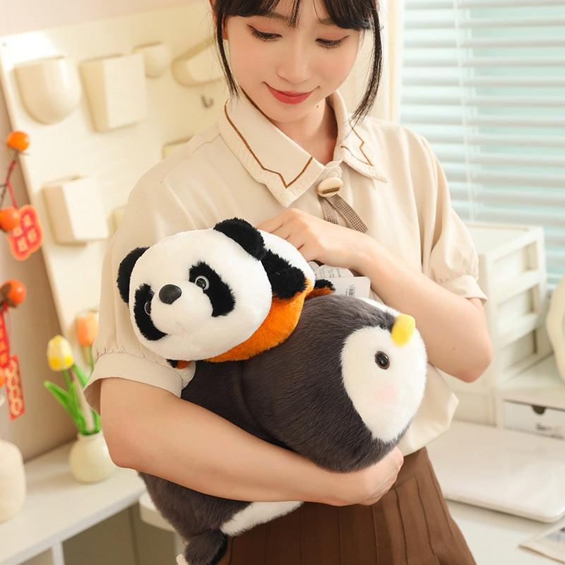 Cute Animal Plush – Penguin, Panda, Red Panda, Rabbit and Elephant in 13 cm, 23 cm, 32 cm