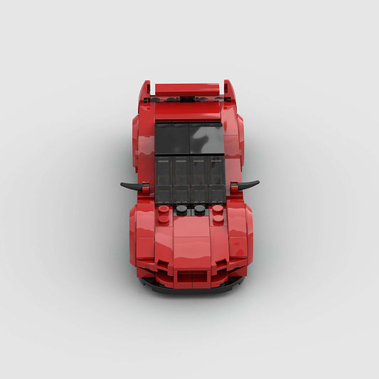 NSX-Style Sports Car Building Bricks Model – Small Scale