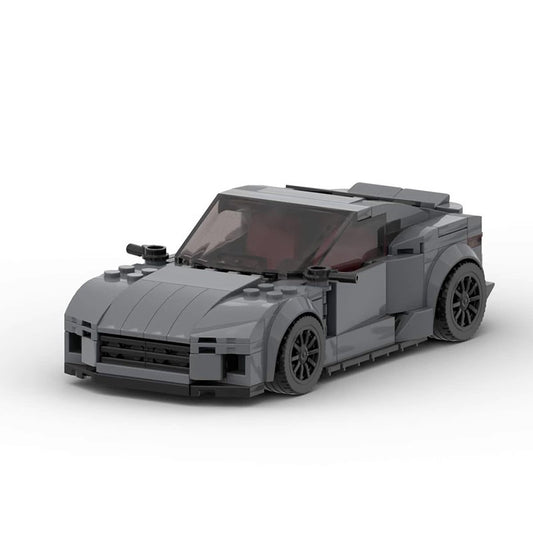 Dark Grey Street Car Building Blocks Toy (282 pcs, 8-stud)