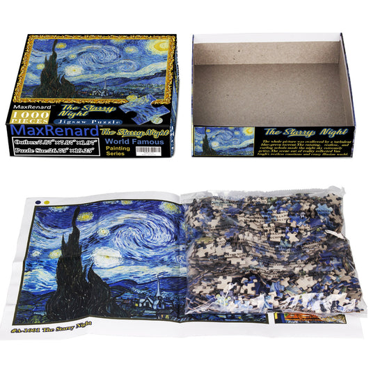 1000-Piece Van Gogh Starry Night Jigsaw Puzzle