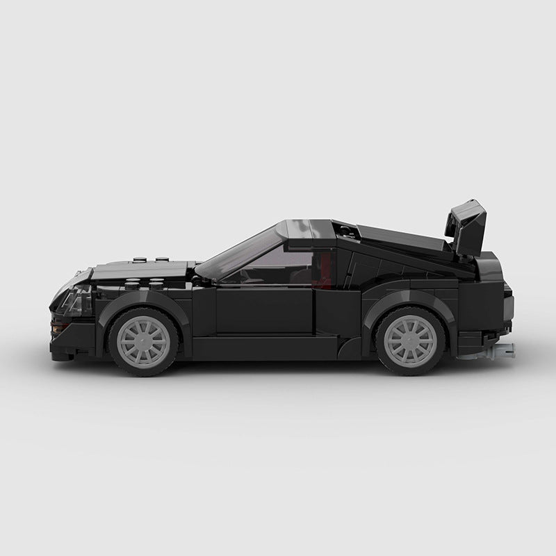 Black Supercar 8-Stud Building Blocks (285 pcs, 16×7×6 cm)
