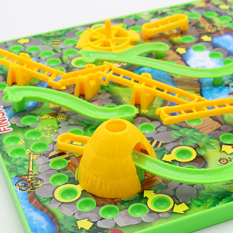3D Snakes and Ladders - Family Board Game with Fun Obstacles