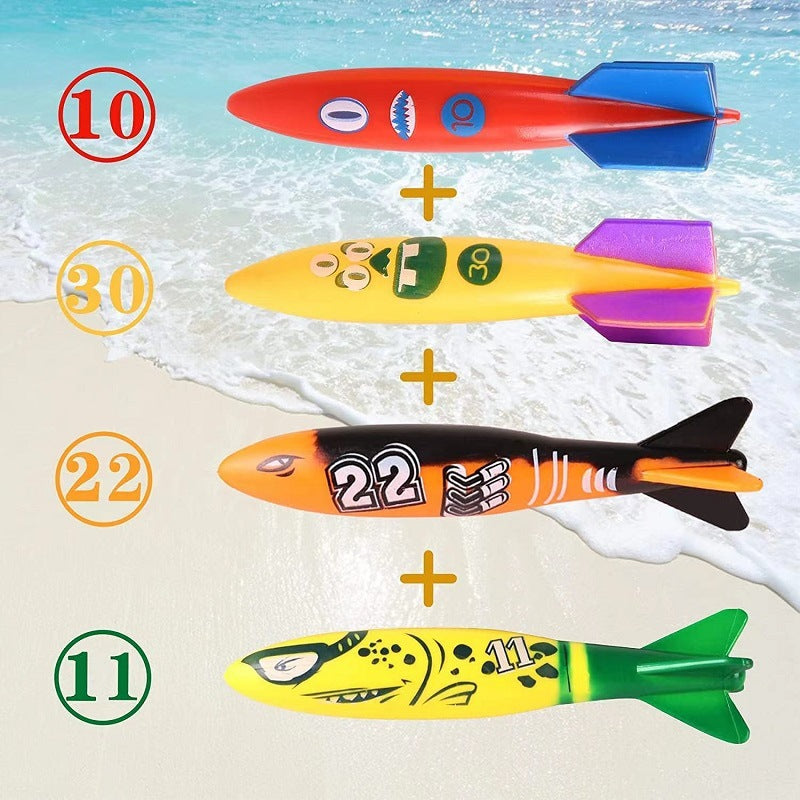 Diving Toys 20-Piece Set for Kids – Rings, Torpedoes & Treasures