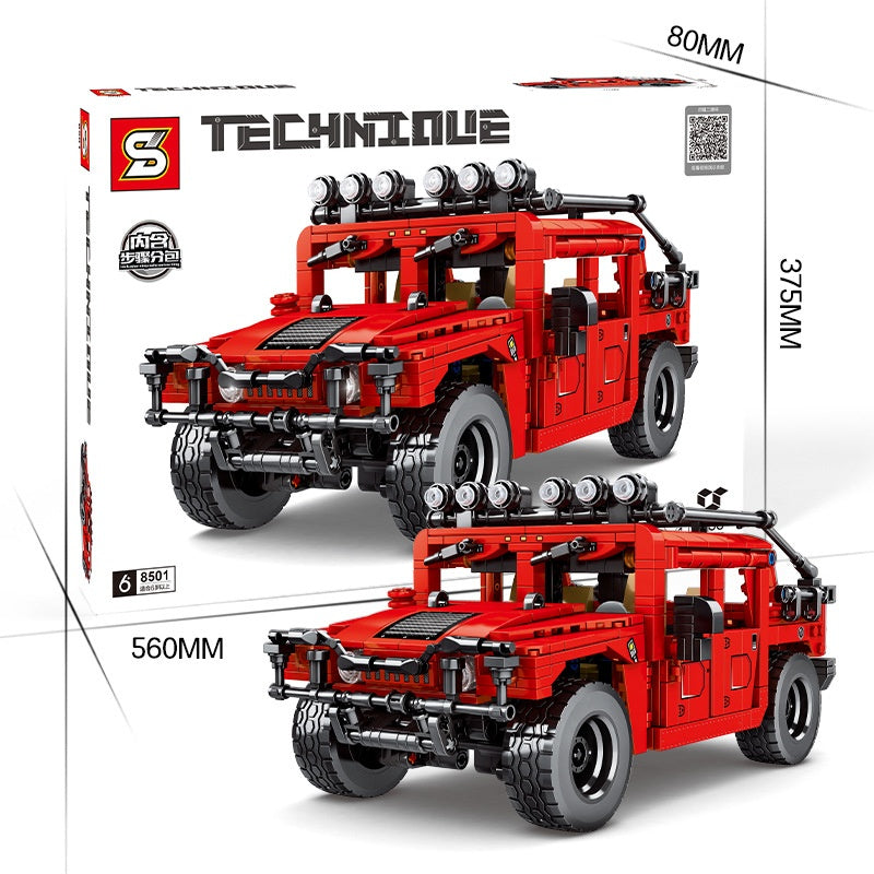 Off-Road 4x4 Truck Building Bricks Model (989 pcs)