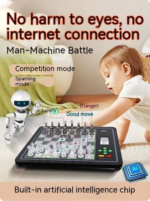 Portable AI Electronic Chessboard with E-ink Screen (Kids & Adults)