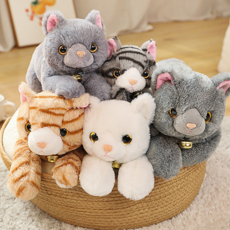 Cat Plush Toy - Realistic Soft Kitten in 5 Colors (35 cm, 45 cm)