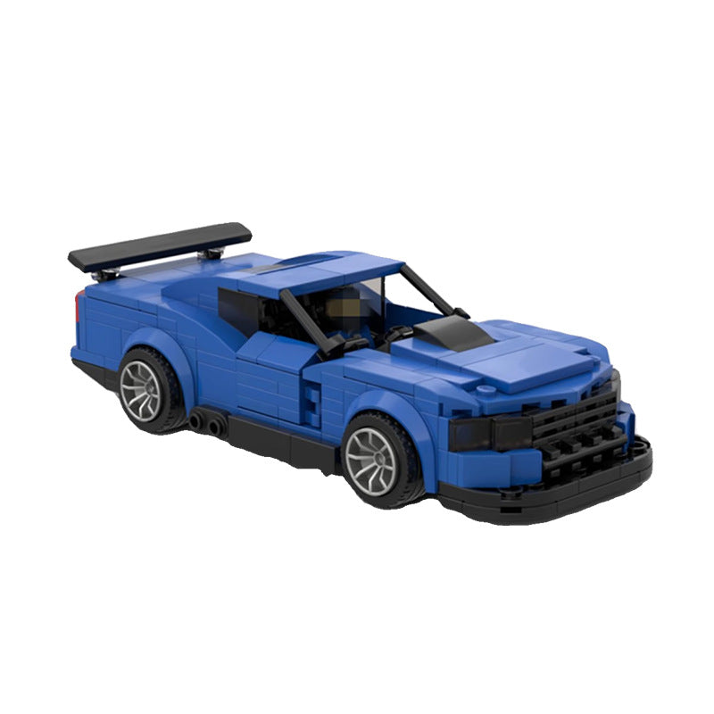 ZL1-Style Blue Street Racer Building Blocks (8-stud Car Model)