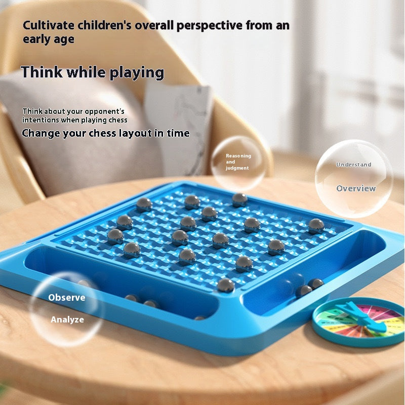 Magnetic Battle Board Game with Penalty Spinner for Kids & Family