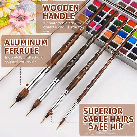 Petal-Shaped Watercolor Brush Single and Sets