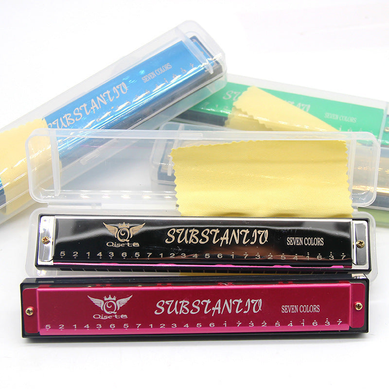 Children’s 16-Hole Wooden Harmonica – Beginner Musical Toy