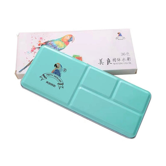 Meiliang Solid Watercolor Paint Set in Metal Tin 24 or 36 Colors