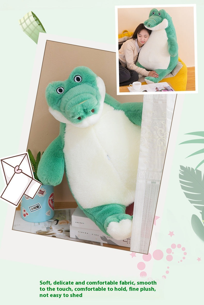 Lazy Crocodile Plush Pillow - Giant Huggable Toy (45/60/80/100 cm)