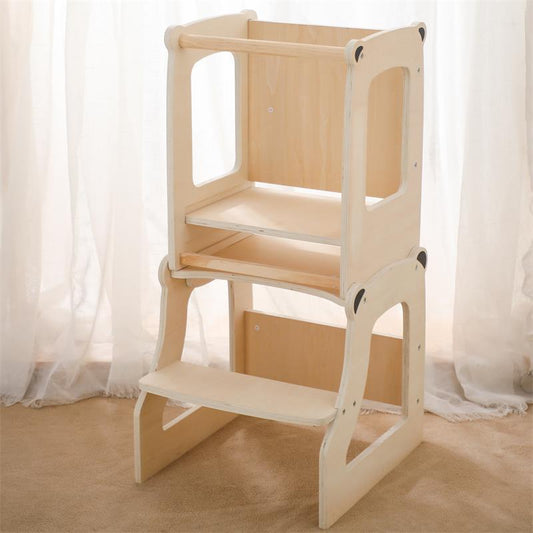 Montessori Toddler Learning Tower - Adjustable Kitchen Helper