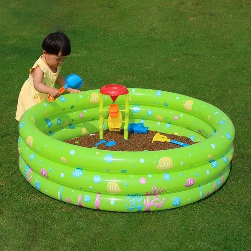 Inflatable Kids Paddling Pool with Pump, 80/100/130/150 cm