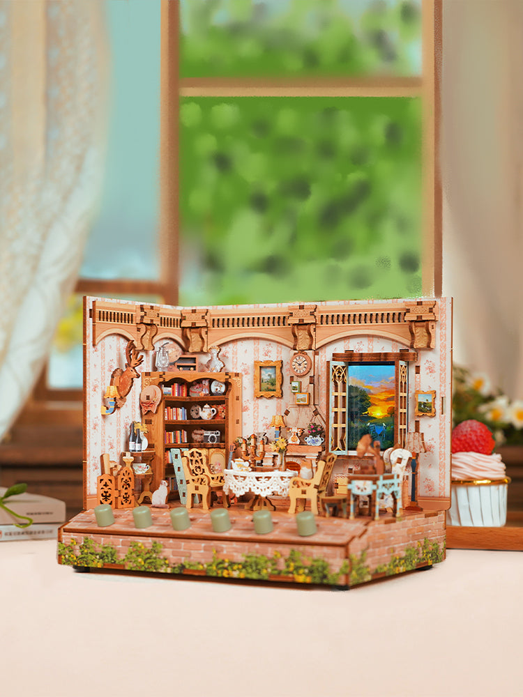 DIY Scene Cottage Miniature House Kit - 3D Wooden Room Decor (4 Models)