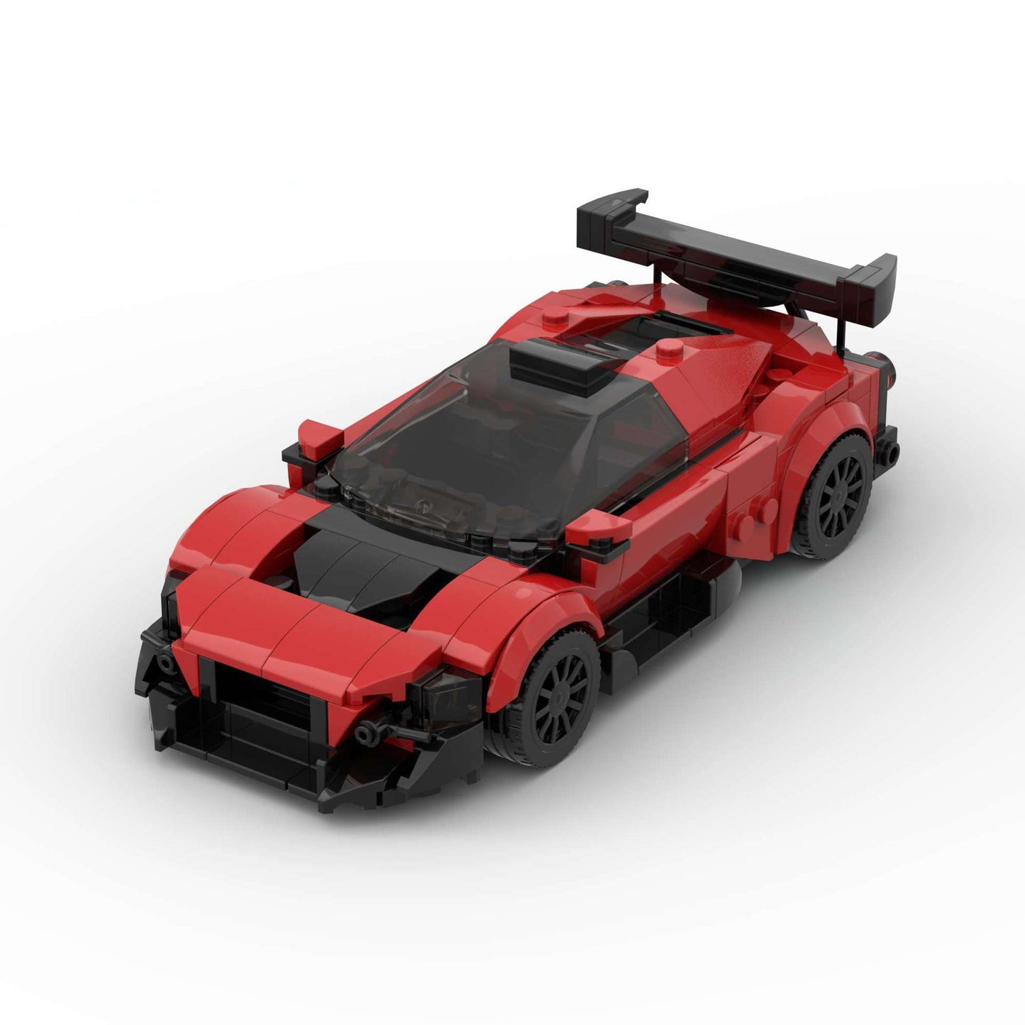 Red Track Racer Building Blocks, 288 pcs (16 × 7.3 × 4.8 cm)
