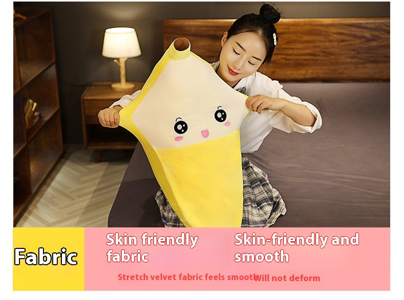 Banana Plush Pillow Cushion – Cute Face Hugger in 40, 60, 80 cm